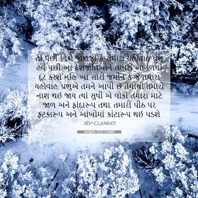 Picture 07 - યહોશુઆ 23:13 GUJIRV - તો પછી નિશ્ચે - Bible Verse Picture