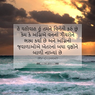 Picture 07 - યોએલ 1:19 GUJIRV - હે યહોવાહ, હું તમને - Bible Verse Picture