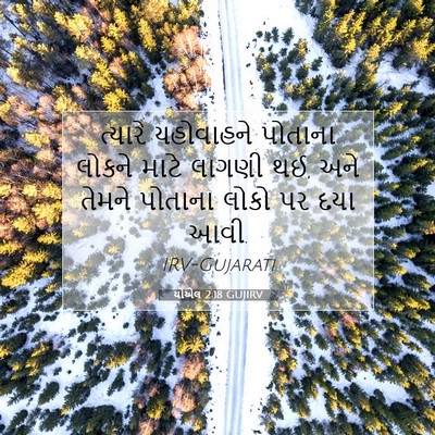 Picture 07 - યોએલ 2:18 GUJIRV - ત્યારે યહોવાહને - Bible Verse Picture