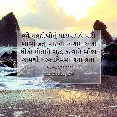 Picture 07 - યોહાન 11:55 GUJIRV - હવે યહૂદીઓનું - Bible Verse Picture