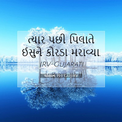 Picture 07 - યોહાન 19:1 GUJIRV - ત્યાર પછી પિલાતે - Bible Verse Picture