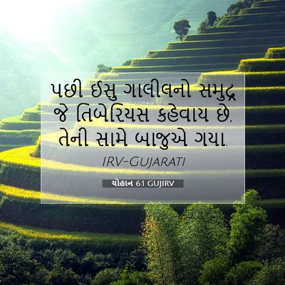 Picture 07 - યોહાન 6:1 GUJIRV - પછી ઈસુ ગાલીલનો - Bible Verse Picture