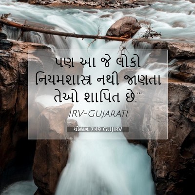 Picture 07 - યોહાન 7:49 GUJIRV - પણ આ જે લોકો - Bible Verse Picture