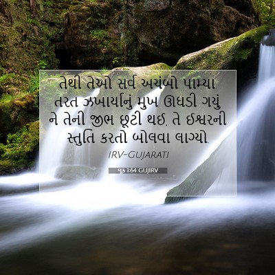 Picture 07 - લૂક 1:64 GUJIRV - તેથી તેઓ સર્વ - Bible Verse Picture