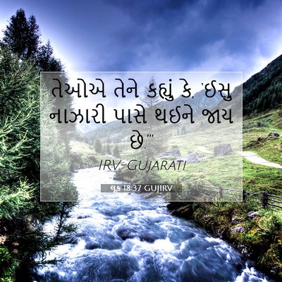 Picture 07 - લૂક 18:37 GUJIRV - તેઓએ તેને કહ્યું - Bible Verse Picture