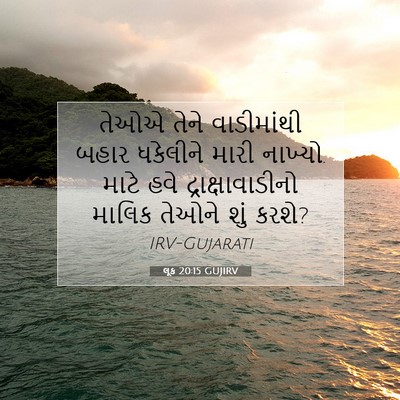 Picture 07 - લૂક 20:15 GUJIRV - તેઓએ તેને - Bible Verse Picture