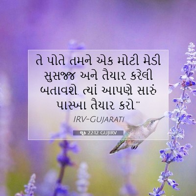 Picture 07 - લૂક 22:12 GUJIRV - તે પોતે તમને એક - Bible Verse Picture
