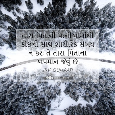 Picture 07 - લેવીય 18:8 GUJIRV - તારા પિતાની - Bible Verse Picture