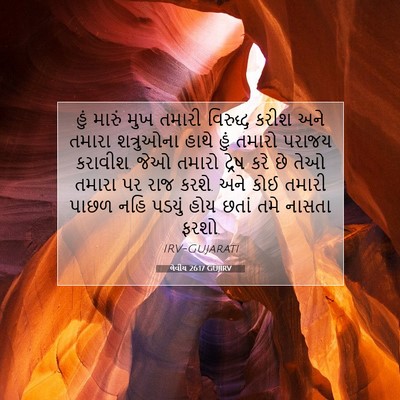 Picture 07 - લેવીય 26:17 GUJIRV - હું મારું મુખ - Bible Verse Picture