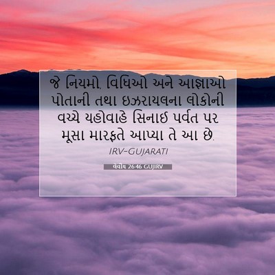 Picture 07 - લેવીય 26:46 GUJIRV - જે નિયમો, વિધિઓ અને - Bible Verse Picture