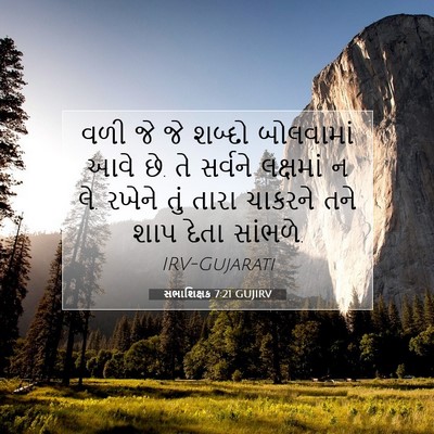Picture 07 - સભાશિક્ષક 7:21 GUJIRV - વળી જે જે શબ્દો - Bible Verse Picture