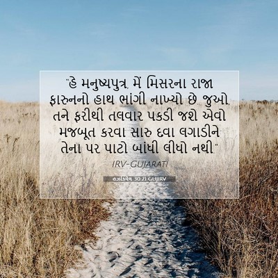 Picture 07 - હઝકિયેલ 30:21 GUJIRV - “હે મનુષ્યપુત્ર, - Bible Verse Picture