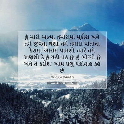 Picture 07 - હઝકિયેલ 37:14 GUJIRV - હું મારો આત્મા - Bible Verse Picture