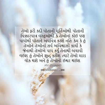 Picture 07 - હઝકિયેલ 37:23 GUJIRV - તેઓ ફરી કદી પોતાની - Bible Verse Picture