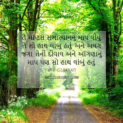 Picture 07 - હઝકિયેલ 41:13 GUJIRV - તે માણસે - Bible Verse Picture