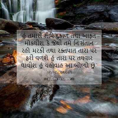 Picture 07 - હઝકિયેલ 5:17 GUJIRV - હું તમારી સામે - Bible Verse Picture