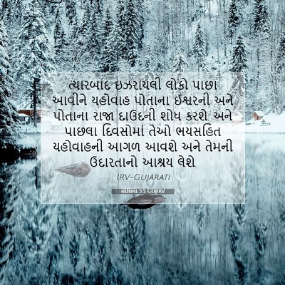 Picture 07 - હોશિયા 3:5 GUJIRV - ત્યારબાદ ઇઝરાયલી - Bible Verse Picture