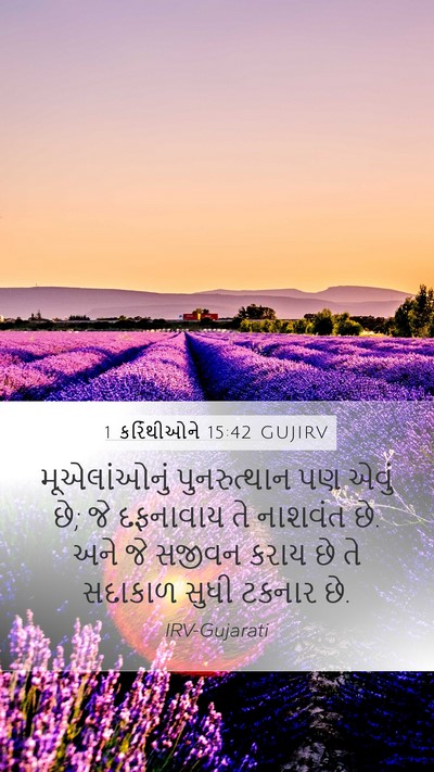 1 કરિંથીઓને 15:42 GUJIRV Bible Verse Image
