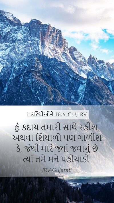 1 કરિંથીઓને 16:6 GUJIRV Bible Verse Image