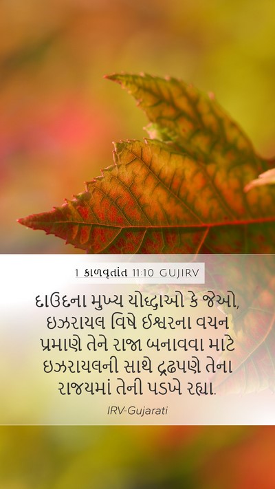1 કાળવૃતાંત 11:10 GUJIRV Bible Verse Image