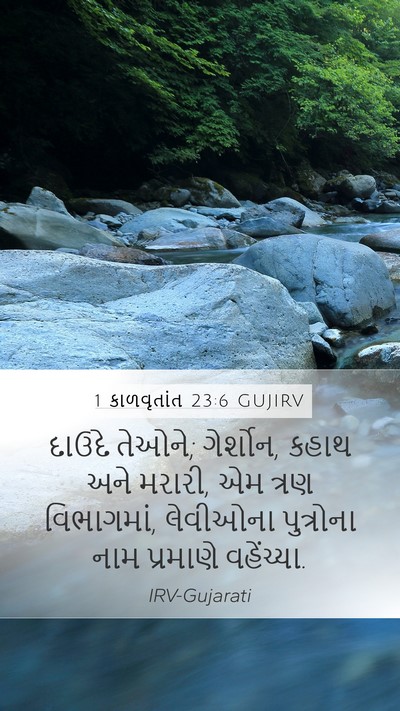 1 કાળવૃતાંત 23:6 GUJIRV Bible Verse Image