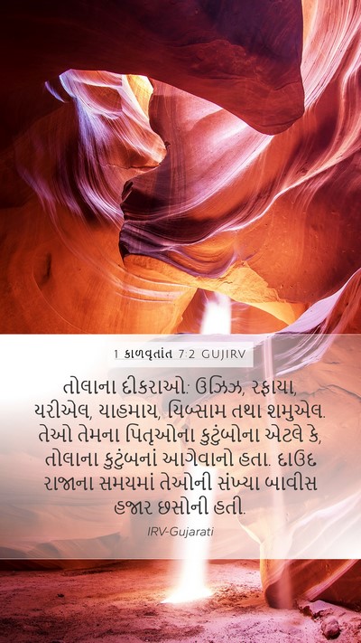 1 કાળવૃતાંત 7:2 GUJIRV Bible Verse Image