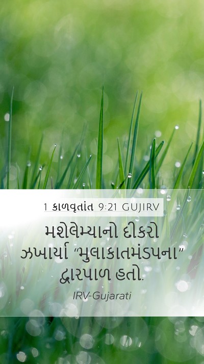 1 કાળવૃતાંત 9:21 GUJIRV Bible Verse Image