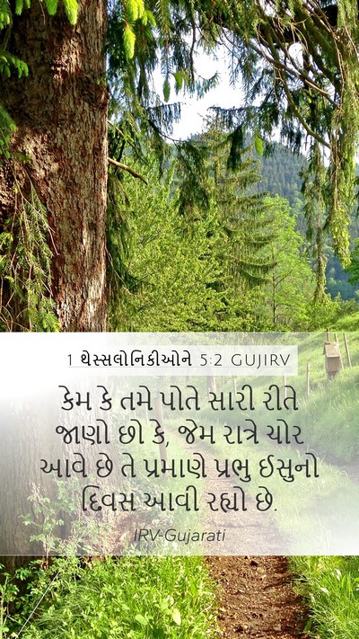 1 થેસ્સલોનિકીઓને 5:2 GUJIRV Bible Verse Image
