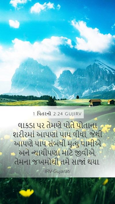 1 પિતરનો 2:24 GUJIRV Bible Verse Image