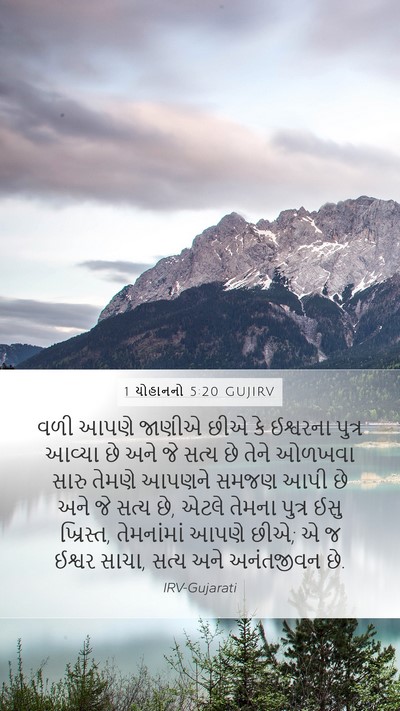 1 યોહાનનો 5:20 GUJIRV Bible Verse Image