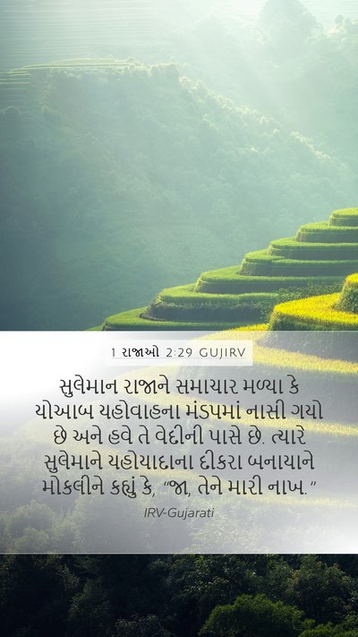 1 રાજાઓ 2:29 GUJIRV Bible Verse Image