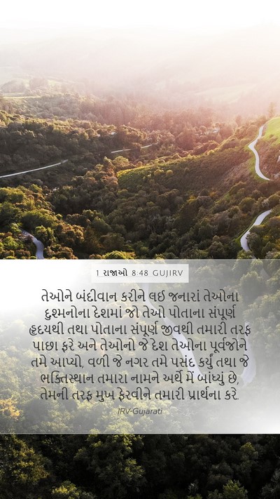 1 રાજાઓ 8:48 GUJIRV Bible Verse Image