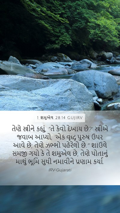 1 શમુએલ 28:14 GUJIRV Bible Verse Image