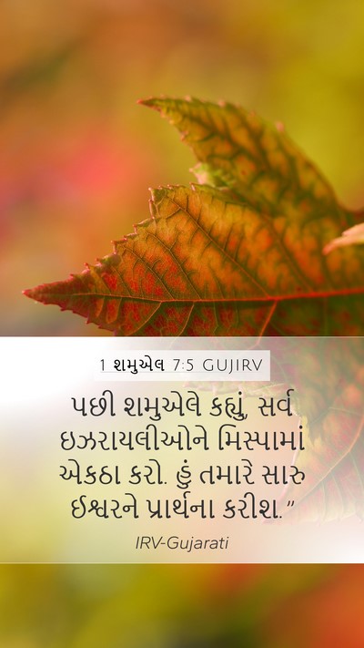 1 શમુએલ 7:5 GUJIRV Bible Verse Image