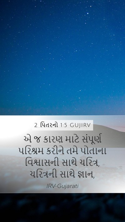 2 પિતરનો 1:5 GUJIRV Bible Verse Image