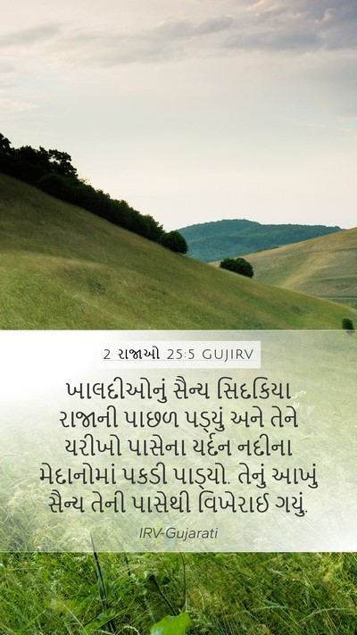2 રાજાઓ 25:5 GUJIRV Bible Verse Image