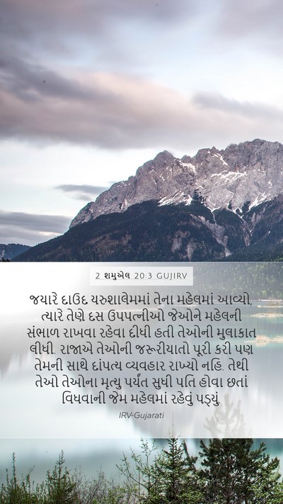 2 શમુએલ 20:3 GUJIRV Bible Verse Image
