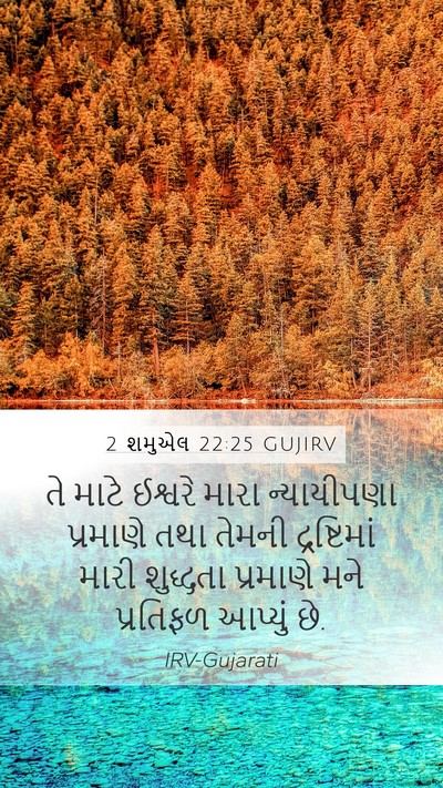 2 શમુએલ 22:25 GUJIRV Bible Verse Image