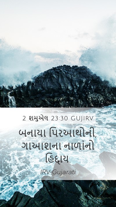 2 શમુએલ 23:30 GUJIRV Bible Verse Image