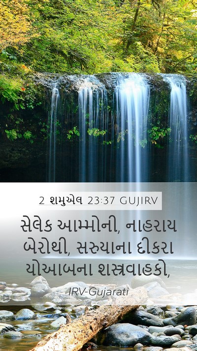 2 શમુએલ 23:37 GUJIRV Mobile Phone Wallpaper - સેલેક આમ્મોની, - Mobile Bible Verse Wallpaper