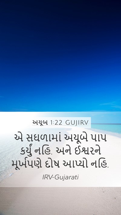 અયૂબ 1:22 GUJIRV Bible Verse Image