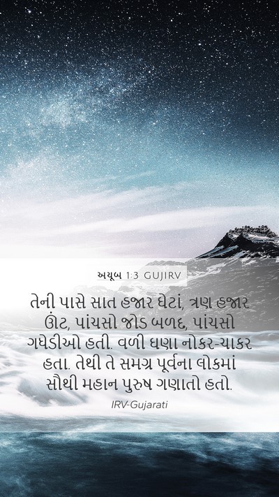 અયૂબ 1:3 GUJIRV Bible Verse Image