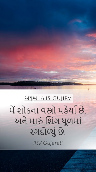 અયૂબ 16:15 GUJIRV Bible Verse Image