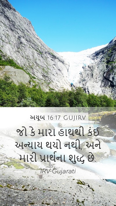 અયૂબ 16:17 GUJIRV Bible Verse Image