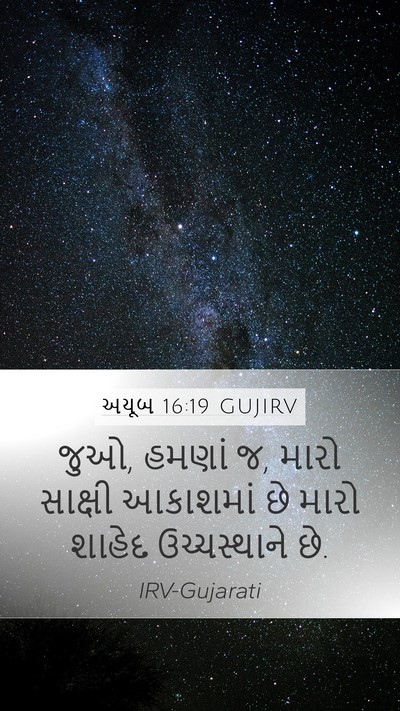 અયૂબ 16:19 GUJIRV Bible Verse Image