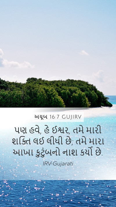 અયૂબ 16:7 GUJIRV Bible Verse Image