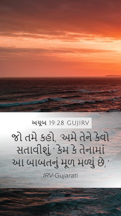 અયૂબ 19:28 GUJIRV Bible Verse Image