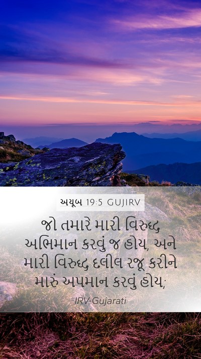 અયૂબ 19:5 GUJIRV Bible Verse Image