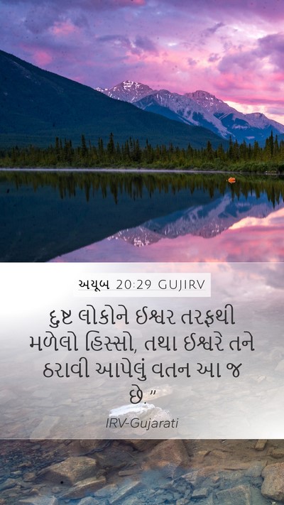 અયૂબ 20:29 GUJIRV Bible Verse Image