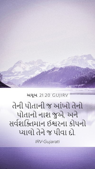 અયૂબ 21:20 GUJIRV Bible Verse Image